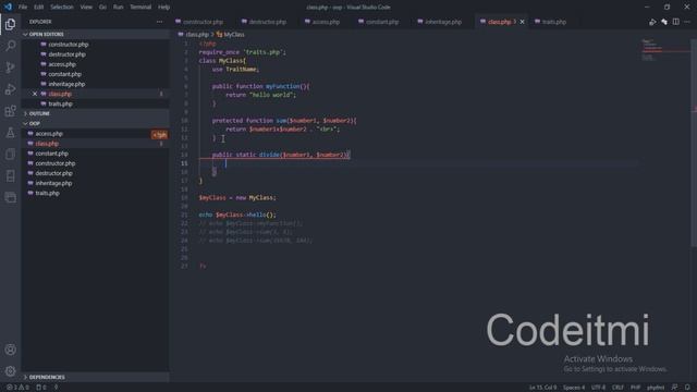 Object Programming in PHP 31 - Static Methods смотреть онлайн