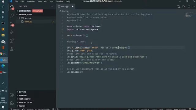 Tkinter Tutorial | Labels, Buttons And Entry's | Coding Tutorials смотреть онлайн