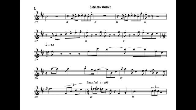 CARELESS WHISPER - Dave Koz - ft. Postmodern Jukebox - Sax Solo Transcription смотреть онлайн
