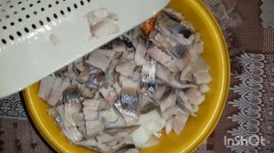 Хе из сельди. Аппетитная и недорогая закуска.