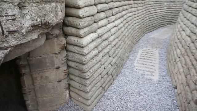 FRANCE: WW1 battlefield at VIMY RIDGE, tour of trenches смотреть онлайн
