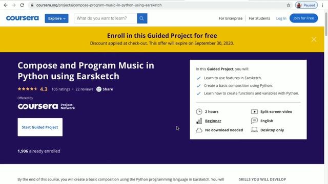 Coursera guided projects for free with certificate | Coursera Project Network смотреть онлайн