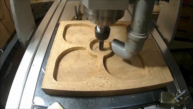 Менажница Клевер из торцевого спила дуба. Посуда из дерева на ЧПУ станке. смотреть онлайн