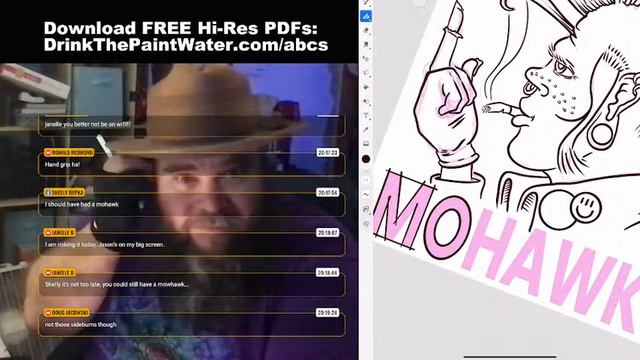 ABCs of the Apocalypse: M is for Mohawk! (Adobe Fresco Illustration Livestream) смотреть онлайн