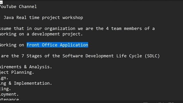 Day 1 Java Real time project workshop смотреть онлайн