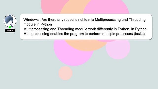 Windows : Are there any reasons not to mix Multiprocessing and Threading module in Python смотреть онлайн