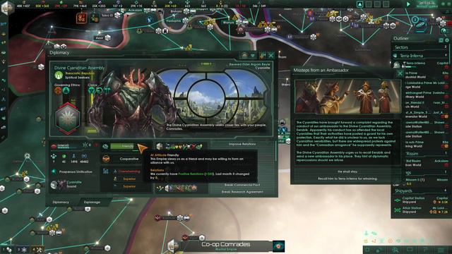 Stellaris Co-op Mode Quest To Galaxy Domination Ep 28: Fighting Unemployment And Annoying Neighbors смотреть онлайн
