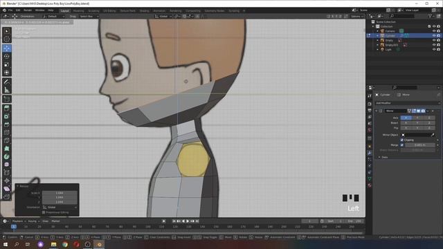 Персонаж в Blender • Часть 3 — Моделирование плеч, головы и рук смотреть онлайн