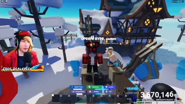 @KreekCraft shows a glitch on how to max out fast for the battle pass in Roblox Bedwars season 3 смотреть онлайн
