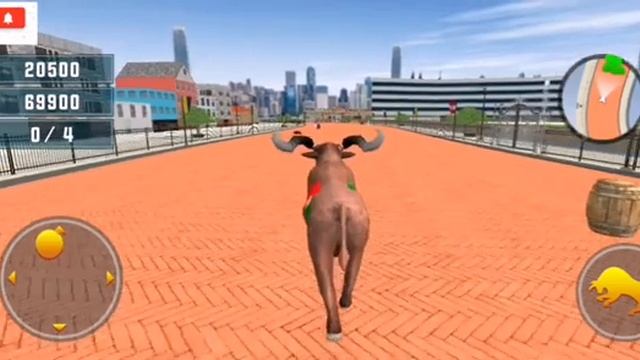 How do play Angry bull wild attack hunt Street arena bull fight | Android Gameplay смотреть онлайн