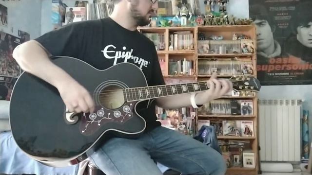Epiphone EJ-200CE Ebony Demo (No talking) смотреть онлайн
