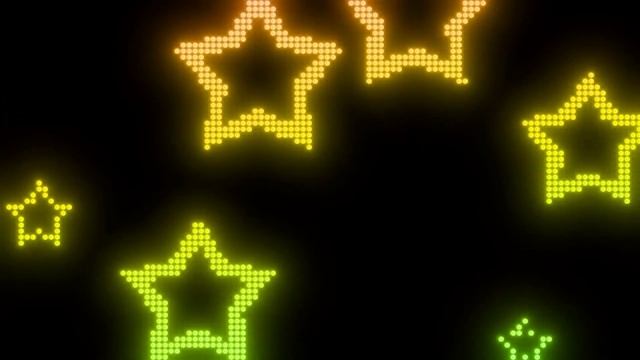 Желто зеленые летящие звезды фоновая заставка на экран 1час HD смотреть онлайн