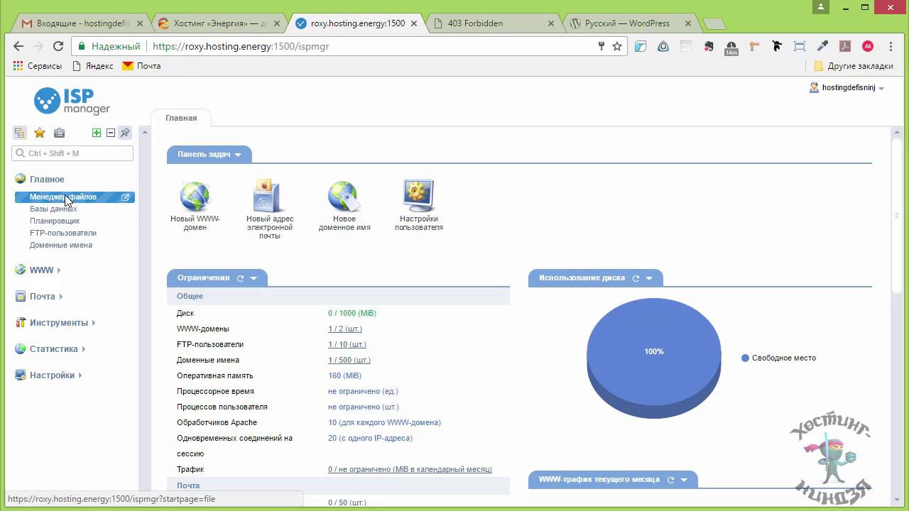Хостинг hosting.energy. Как установить Wordpress на свой сайт смотреть онлайн