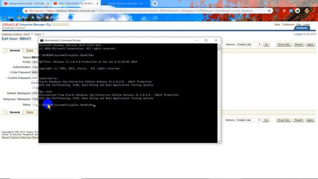Create user and permission users in oracle 11g смотреть онлайн