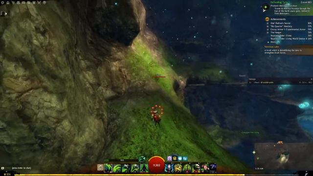 Guild Wars 2 - Timberline Falls Coddler's Cove Jumping Puzzle(Skyscale) смотреть онлайн