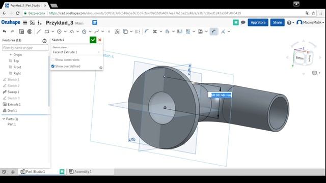 Onshape tutorial - pipe node смотреть онлайн