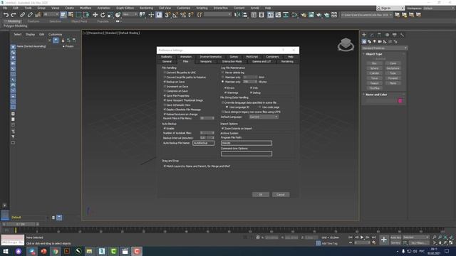 3D MAX Autoback Sozlamalari | 3D MAX Autoback Setting | Настройка автоматического возврата в 3D MAX