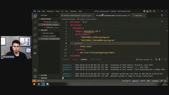 3 exemplos práticos com docker-compose partindo do zero смотреть онлайн