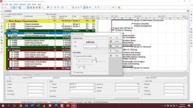 How to change | modify Table | Font and Row in P6 | Planning p6 | #primavera_p6 p6 | #P6_Software смотреть онлайн