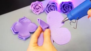 Как сделать РОЗЫ из изолона за 5 минут своими руками, how to make a rose, DIY, flower