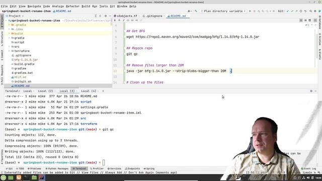 Git Remove large files with BFG Repo Cleaner смотреть онлайн