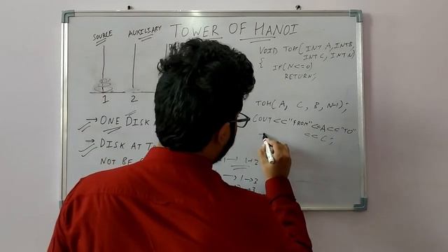 Lecture- 10 || Tower of Hanoi problem (With recursion and stack calls) смотреть онлайн