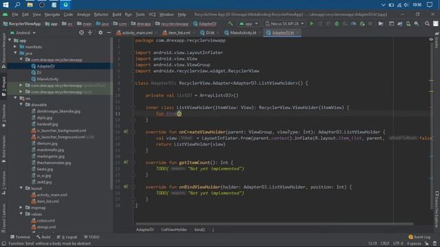 Tutorial Android RecyclerView + Kotlin #3 - Membuat Kelas Adapter смотреть онлайн