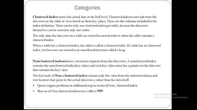 MsSQL: Indexes-Part 2 - Category/Types смотреть онлайн