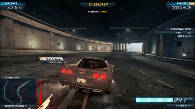Chevrolet Corvette ZR1 | Need for Speed™ Most Wanted 2012 (Speed Run) смотреть онлайн