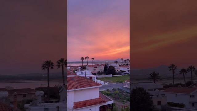 Ларнака, закат, Кипр