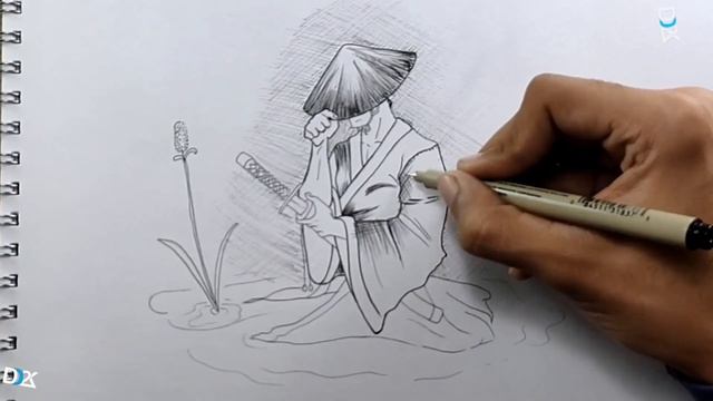 How To Draw An Samurai Step by Step Tutorial || Ravi Katiyar || Drawing Diary 2000 || смотреть онлайн
