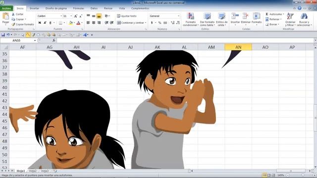 Giving Hero - MS Excel drawing by Shukei смотреть онлайн