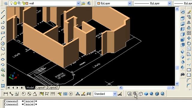 3D WALL IN AUTOCAD смотреть онлайн