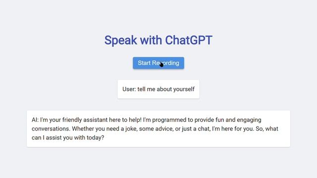 Speak with ChatGPT by using your mic смотреть онлайн