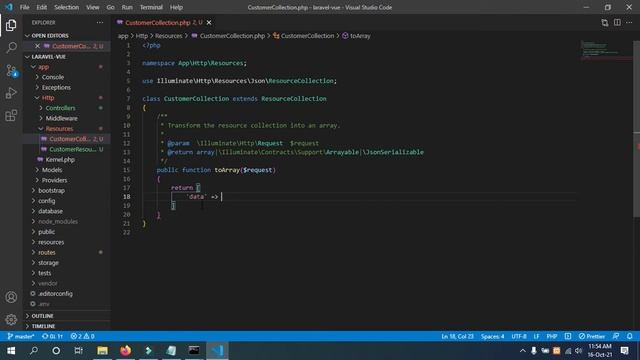 03. Laravel API Create part 2 || Controller, route, resource,collection Create смотреть онлайн