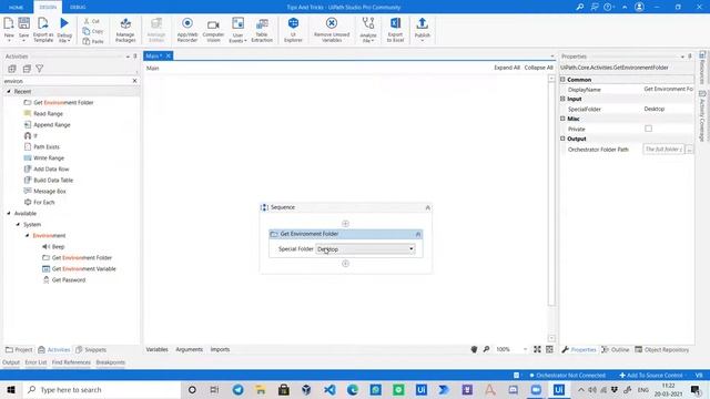 Environment Folder Path | UiPath смотреть онлайн