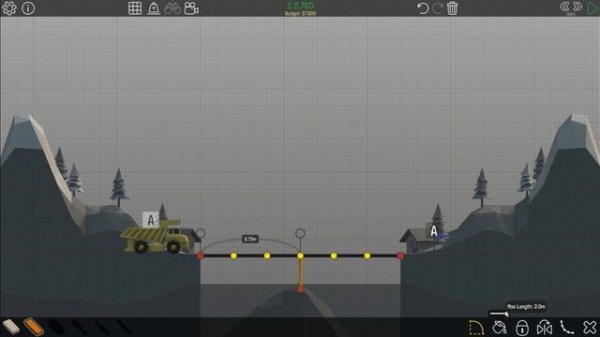 Poly Bridge 1-11 Low Budget Bridge (HIGH RANK SOLUTION)