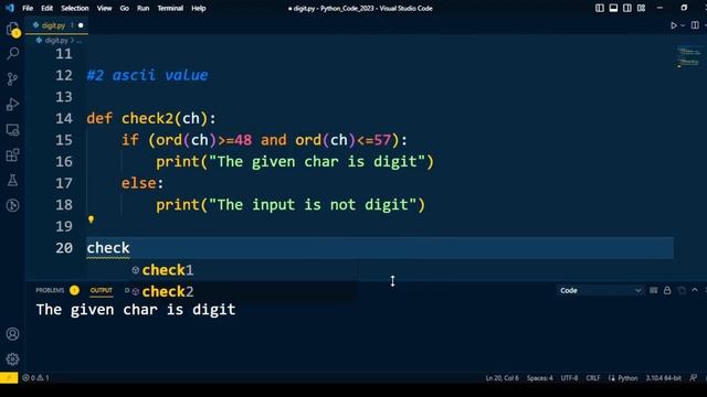 String isdigit() Method | Python interview | How to find the input is digit or not смотреть онлайн