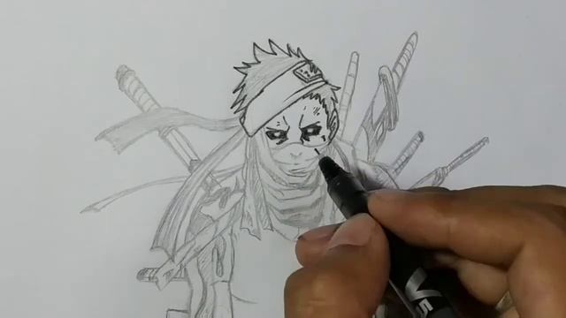 DRAWING IN MANGA STYLE (Zabuza Momochi from Naruto Shippuden) смотреть онлайн