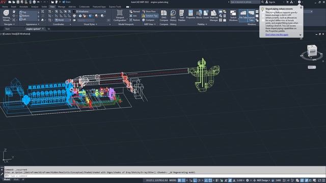Autodesk, AutoCAD MEP, How to drawing exhaust gas stack, Engine system смотреть онлайн