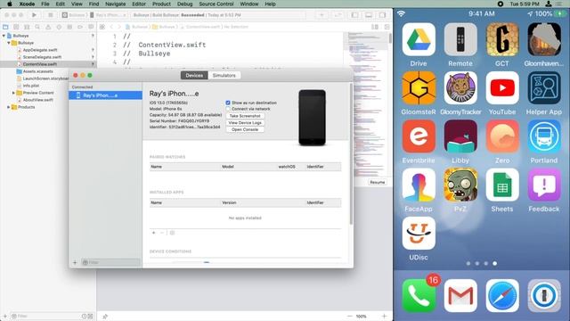 Running Your App on a Device - Your First iOS and SwiftUI App with Xcode 11, Swift 5 смотреть онлайн