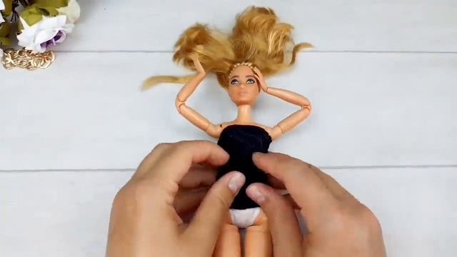 Barbie Doll Makeover Transformation ~ DIY Miniature Ideas For Barbie ~ Wig, Dress, Faceup, And More