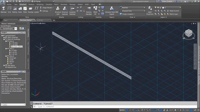 Editing Structural members Autocad Plant 3D / Autocad Plant 3D tutorials смотреть онлайн