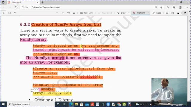 Array Numpy and Python смотреть онлайн