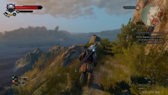 Witcher 3 Tutorial - Cat School Gear Quest смотреть онлайн