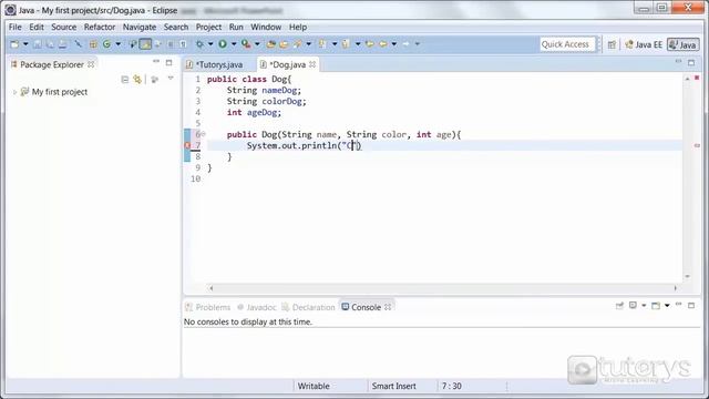 How to use a constructor with parameters in Java? смотреть онлайн