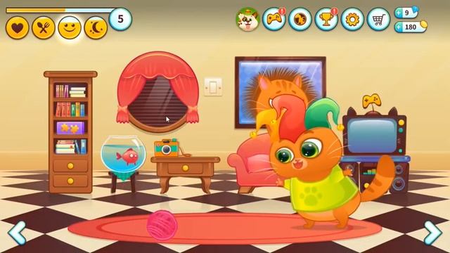 КОТЕНОК БУБУ #2 мультик игра симулятор котика и виртуального питомца для детей Приключение котёнка смотреть онлайн