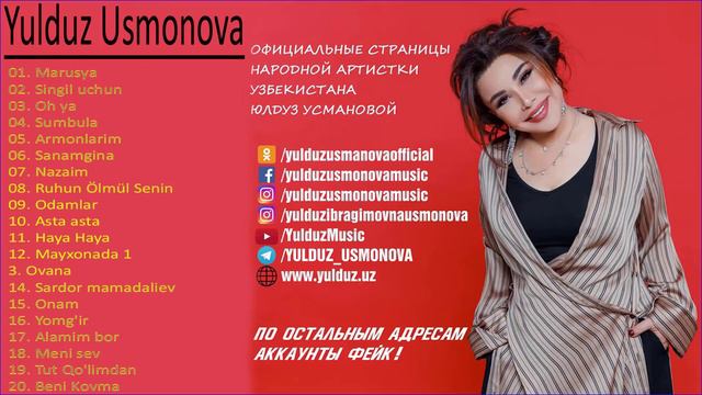 Yulduz Usmonova greatest hits full album - Eng sara qo'shiqlar Yulduz Usmonova pleylist смотреть онлайн