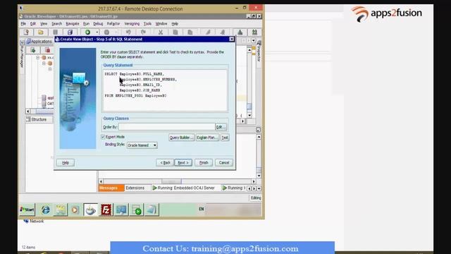 How to Create View Object (VO) in Oracle Application Framework (OAF) смотреть онлайн