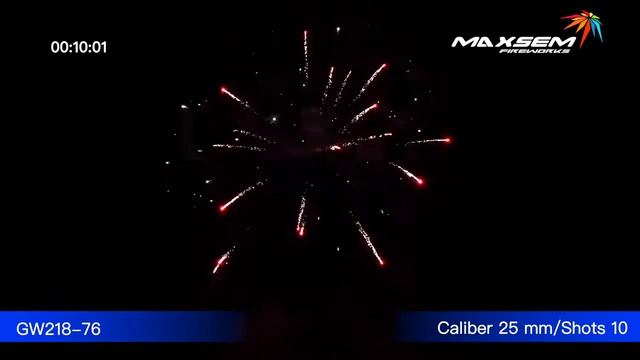 Праздничный салют SCARY NIGHT GW218-76, 10 залпов, калибр 1" смотреть онлайн